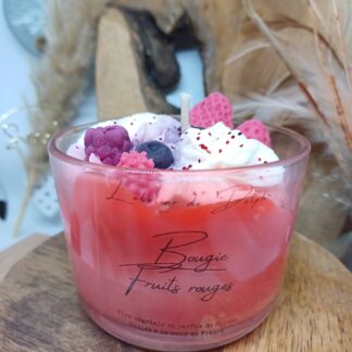 Bougie "fruits rouges"