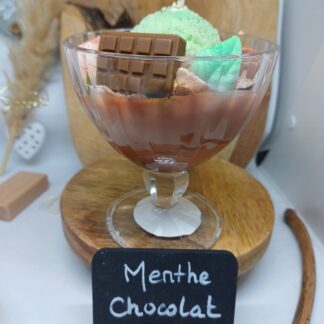 Bougie "menthe chocolat"
