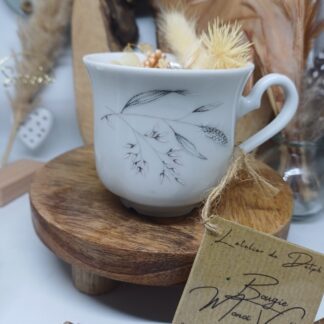 Bougie tasse "Monoï vanille"