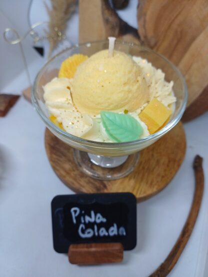 Bougie "Pina Colada" petite coupe - Image 2
