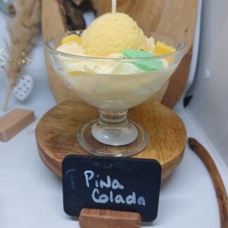 Bougie "Pina Colada" petite coupe