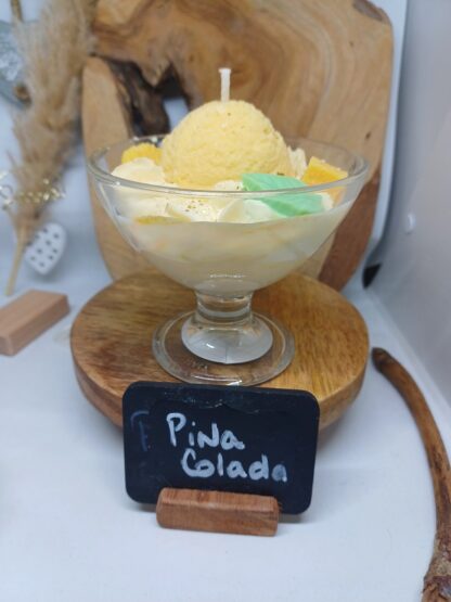 Bougie "Pina Colada" petite coupe
