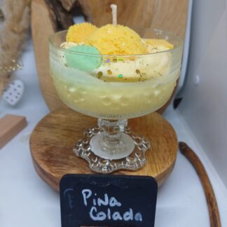 Bougie "Pina Colada" grande coupe