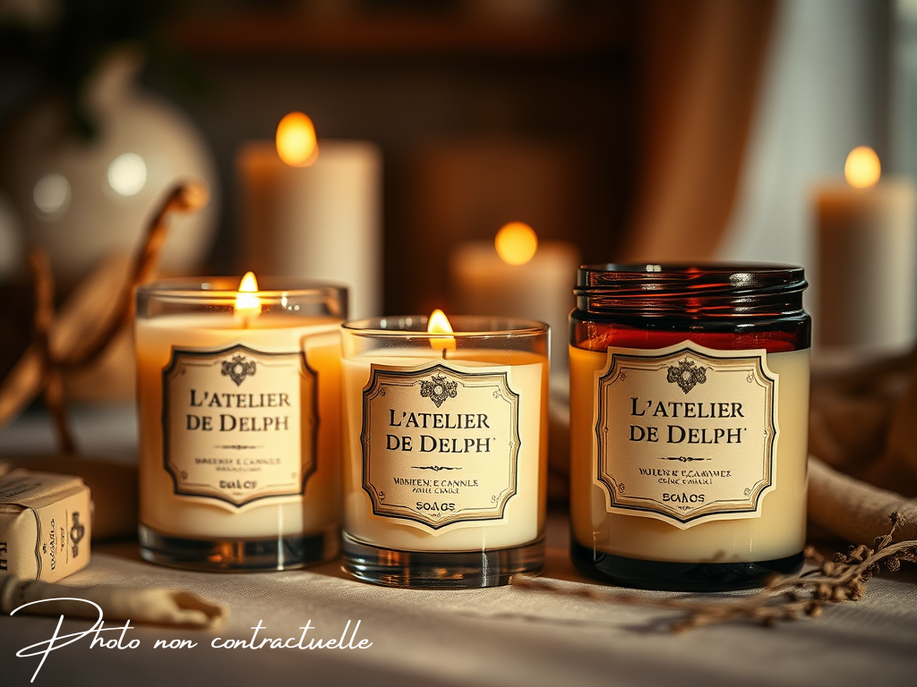 bougies végétales parfumées
