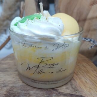 Bougie "Muffin au citron"
