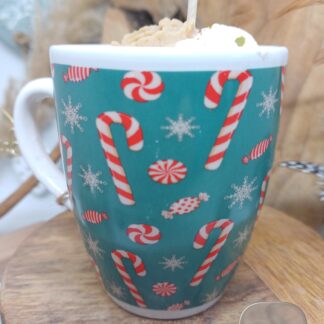 Bougie "gâteau de Noël"